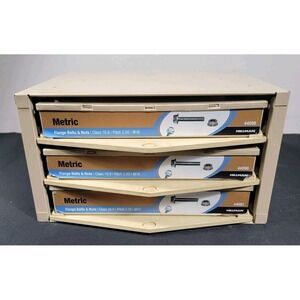 Hillman Hardware Storage Cabinet 3 Drawer Bins Steel Organizer Lego, Parts,etc..